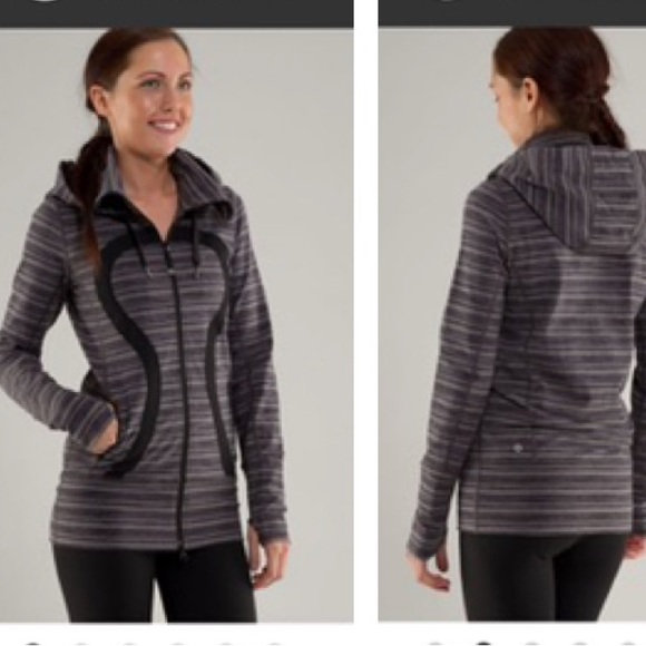 Lululemon Stride Hood Jacket Hoodie Mesh Full Zip Pockets Stretch Thumbholes  4 - Picture 8 of 16